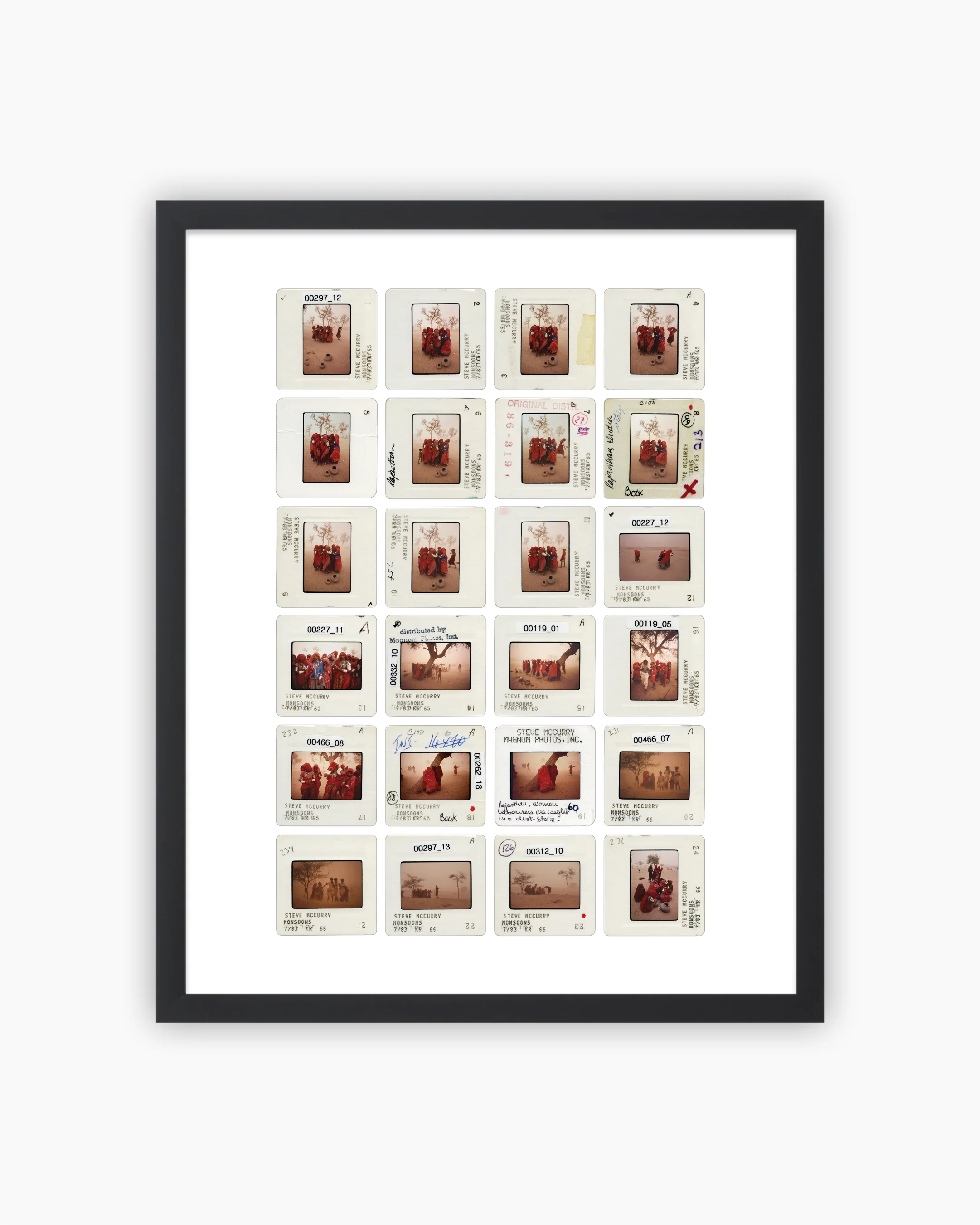 Contact Sheet Print: Dust Storm in Rajasthan, India 1983 - Image 3